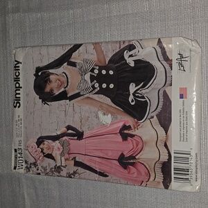 Simplicity Anime Costumes sewing pattern W0143/8233